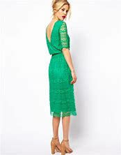 Image result for Green Lace Midi Dress