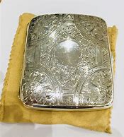 Image result for Vintage Silver Cigarette Case