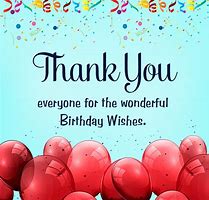 Image result for Happy Birthday Thank You Card