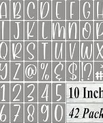 Image result for 10 Inch Letter Stencils