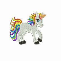 Image result for Rainbow Unicorn Embroidery Designs