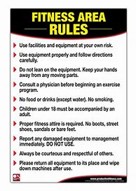 Image result for Gym Rules and Regulations Template