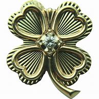 Image result for Gold Four Leaf Clover