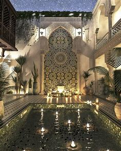 Aylar Abdiyeva - Courtyard of a small hotel in the Moroccan style