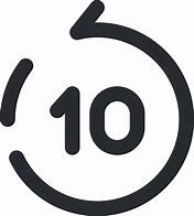 Image result for Backward 10 Seconds Icon