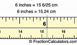 Image result for 6 Inches to Cm Compared