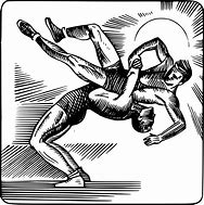 Image result for Wrestling Clip Art Black White