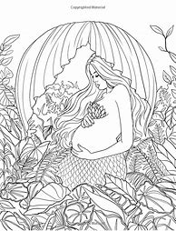 Image result for Mythical Mermaid Coloring Pages