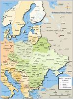 Image result for Central Europe Map