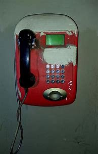 Image result for Red Landline Phone