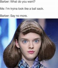 Image result for Girl Bad Haircut Meme