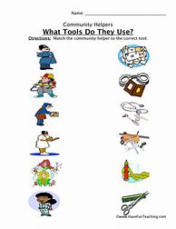 Image result for Kindergarten Tools Worksheets