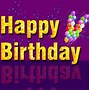 Image result for Happy Birthday Purple Glitter