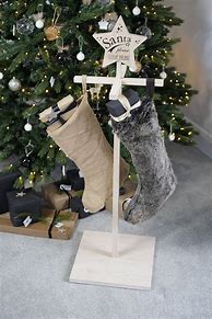 Image result for Wood Christmas Stocking Stand
