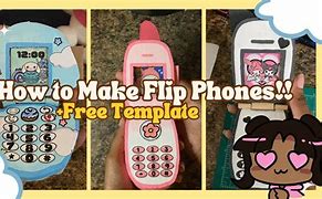 Image result for Kuromi Cardboard Flip Phone Template