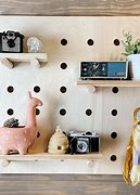 Image result for Wall Shelf with Pegs