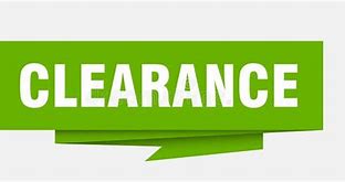 Image result for Clearnance Sign
