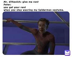 Image result for Spider-Man Rent Meme