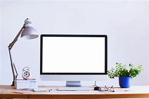 Image result for Blank Computer Screen On Desk