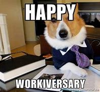 Image result for Work Anniversary Meme Dog