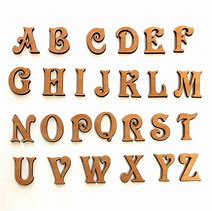 Image result for Wooden Script Letters