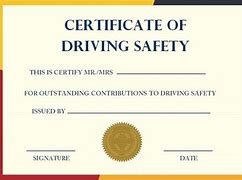 Image result for Driving School Certificate Template