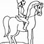 Image result for Horse and Rider Coloring Pages