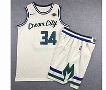 Image result for Giannis Antetokounmpo Cream City Jersey