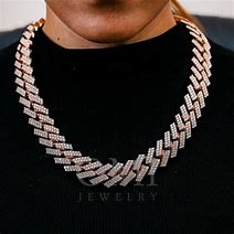Image result for Rose Gold Cuban Chain