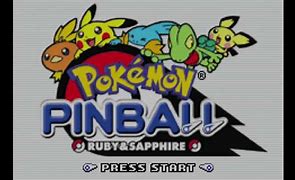 Image result for Pokemon Pinball Ruby and Sapphire Title Screen