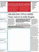 Image result for Blank Newspaper Template