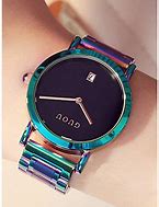 Image result for Black Face Rose Gold Watches for Women