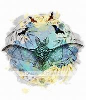 Image result for Chinese Bat Painting