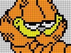 Image result for Garfield Pixel Art