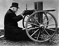 Image result for First Machine Gun Invented