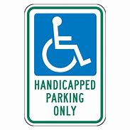 Image result for Handicap Walker Sign