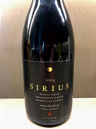 Image result for Sean Thackrey Petite Sirah Sirius Eaglepoint Ranch
