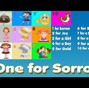 Image result for One for Sorrow Happy Kids TV