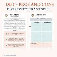 Image result for Distress Tolerance Pros and Cons Worksheet