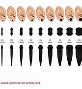 Image result for Smallest Ear Gauge Size