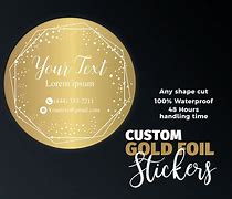 Image result for Sticker Gold A3