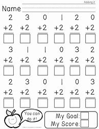 Image result for Kindergarten Math Test Printable
