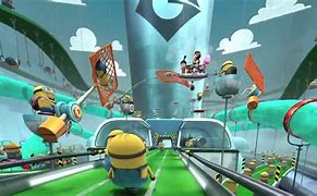 Image result for Despicable Me Minion Mayhem Ride Footage