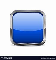 Image result for Blue Square Button with Metal Frame Vector Image