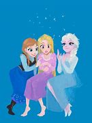 Image result for Rapunzel Elsa and Anna Hugging