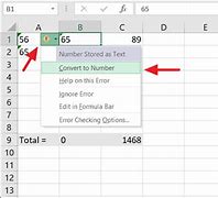 Image result for How to Convert Text to Number Excel