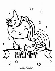 Image result for Unicorn with Tiger Stripes Coloring Page