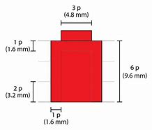 Image result for Dimensions of a 2X10 LEGO Brick