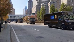 Image result for UPS Delivery Trucks New York City Marathon