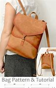 Image result for Handmade Leather Backpack Template